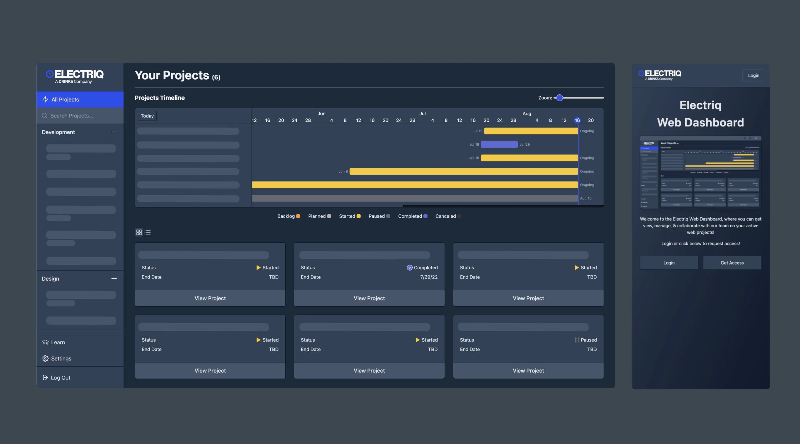 Electriq Dashboard