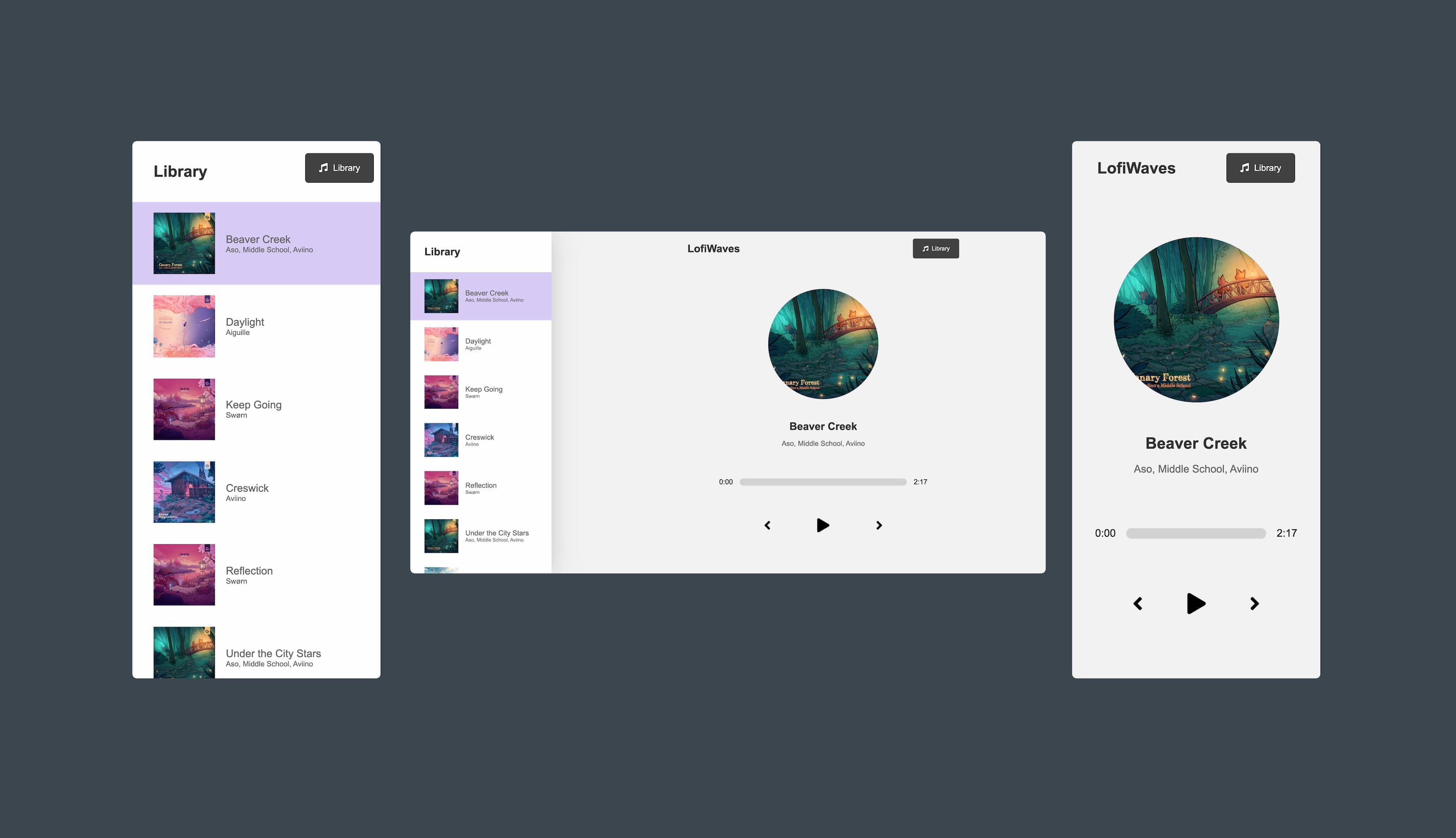 Music Player project preview